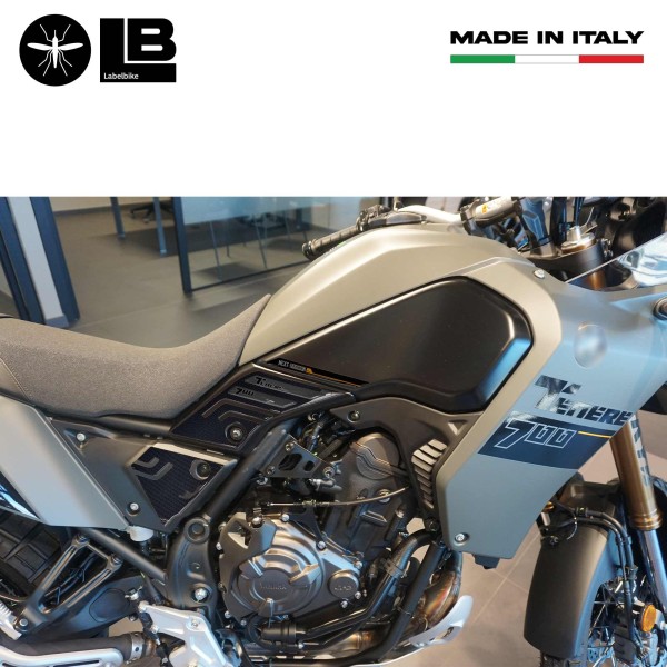 Protections latérales de réservoir 3D Stickers compatibles avec Yamaha Tenere 700 2023