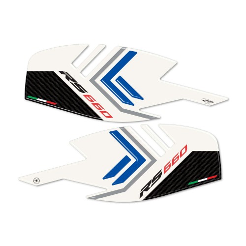 Protections latérales de réservoir compatibles avec Aprilia RS 660 Limited Edition 2