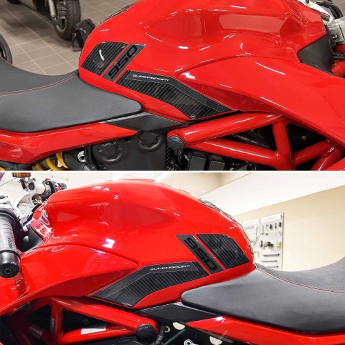 Protectores laterales de depósito compatibles con Ducati Supersport 950 2021-2024