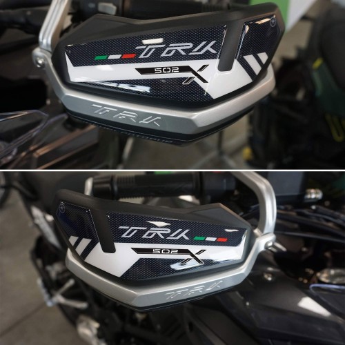 Protections Handguards motorbike 3D resin stickers compatible with Benelli TRK 502 X