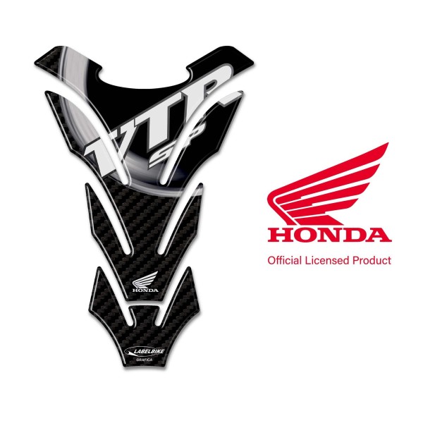 VTR SP1-SP2 Tank Guard Official Honda licence 3D resin sticker white