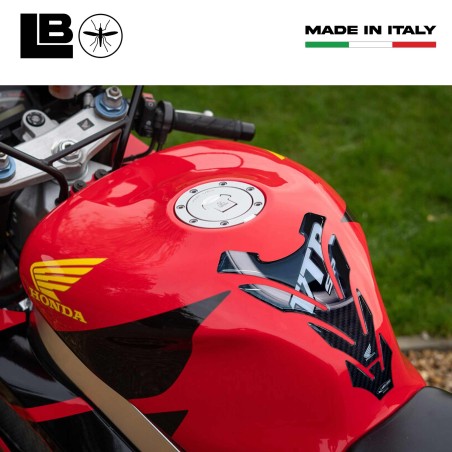 VTR SP1-SP2 Tank Guard Official Honda licence 3D resin sticker white