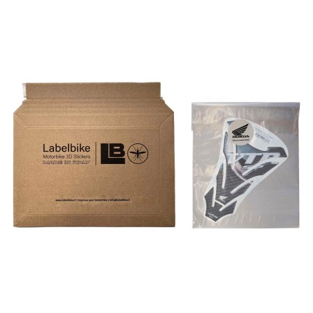 VTR SP1-SP2 Tank Guard Licencia oficial Honda Pegatina 3D de resina blanca