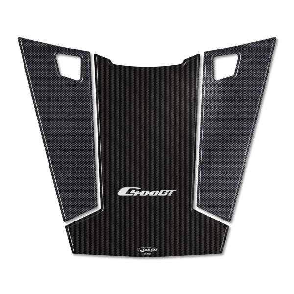 Protezione centrale sopra pedana adesivi resinati 3D compatibili con BMW C400GT