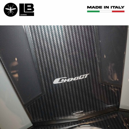 Protezione centrale sopra pedana adesivi resinati 3D compatibili con BMW C400GT