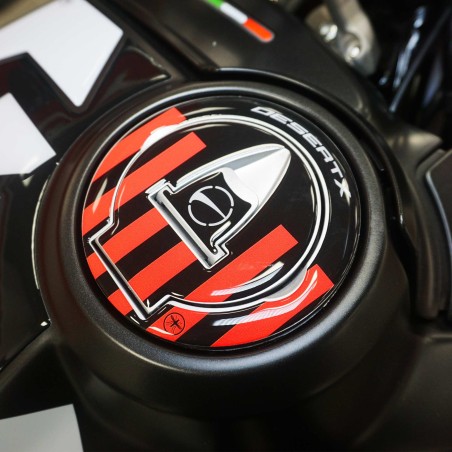 Tankdeckelschutz Motorrad 3D Aufkleber kompatibel mit Ducati DesertX 2023-5