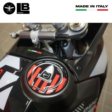 Protector tapón depósito moto Pegatina 3D compatible con Ducati DesertX 2023-5