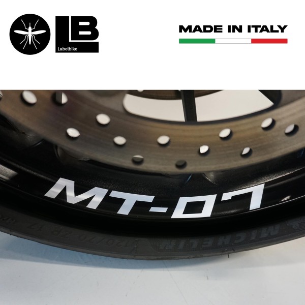 Stickers adhésifs pour l'intérieur des jantes de moto compatibles avec Yamaha MT-07