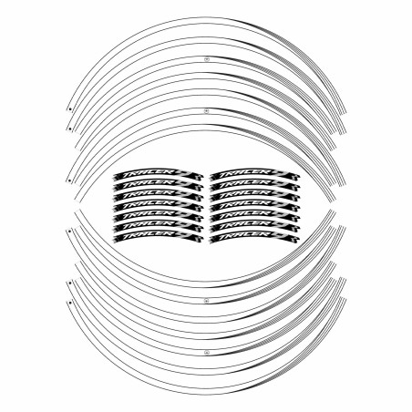 Bandes autocollantes pour jantes de moto compatibles avec Yamaha Tracer 9 et GT 2021 - 2024