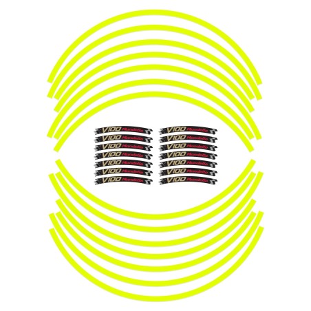 Bandes adhésives pour jantes moto 17" compatibles avec Moto Guzzi V100 Mandello