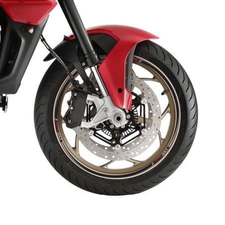 Motorbike wheel rim adhesive strips 17" compatible with Moto Guzzi V100 Mandello
