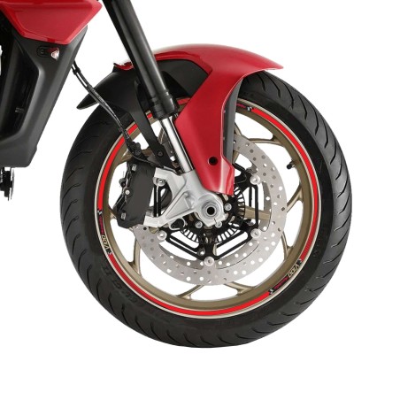Tiras adhesivas para llantas de moto 17" compatibles con Moto Guzzi V100 Mandello