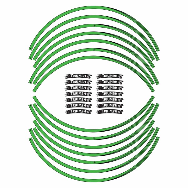 Strisce adesive compatibili per moto Triumph adesivi cerchi 17 stickers tuning