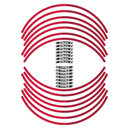 ADHESIVE RIMS STRIPES compatible YAMAHA 500-530-560 scooter TMAX 2008-2025 2