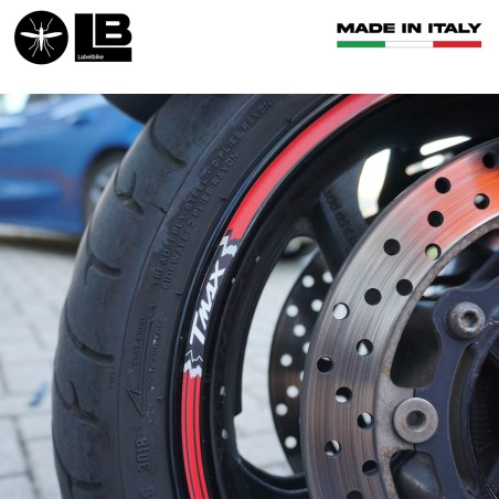 STRISCE ADESIVE per CERCHI compatibili YAMAHA 500-530-560 scooter TMAX 2008-2025