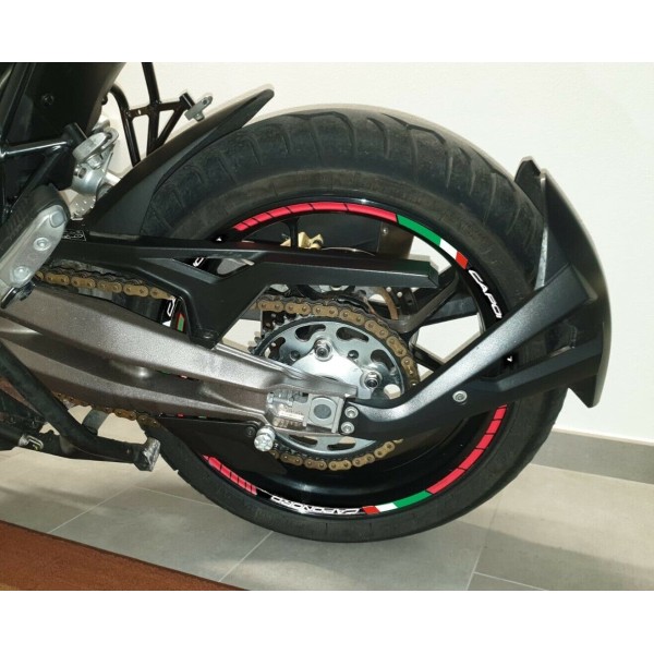 STRISCE ADESIVE per CERCHI MOTO 17" compatibili APRILIA CAPONORD 1200 2013-2016