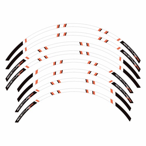 Strisce adesive per cerchi moto compatibili con KTM 890 Adventure R 2021-2023 2