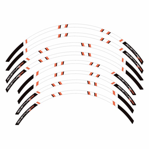 Strisce adesive per cerchi moto compatibili con KTM 890 Adventure R 2021-2023