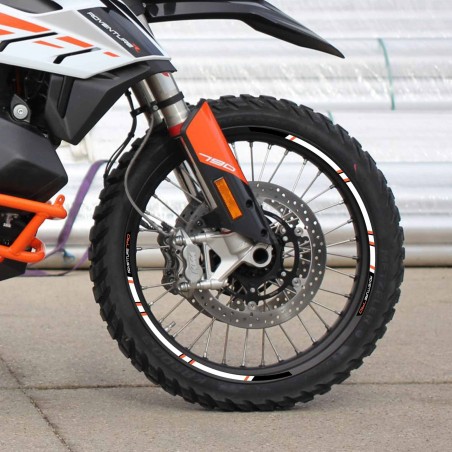 Tiras adhesivas para llantas de moto compatibles con KTM 790 Adventure 2019-23