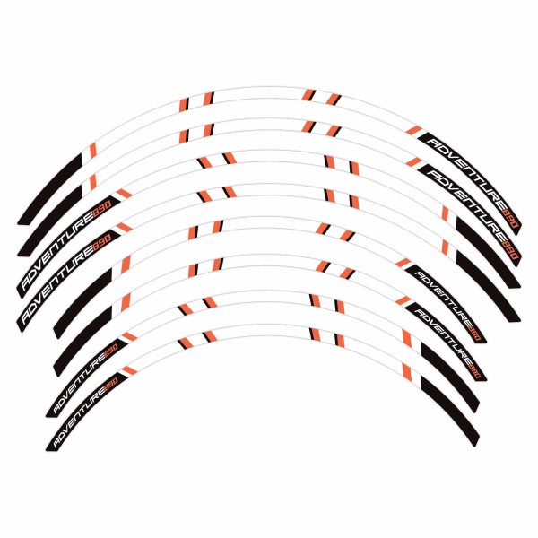 Strisce adesive per cerchi ruote moto compatibili con KTM 890 Adventure 2021-23