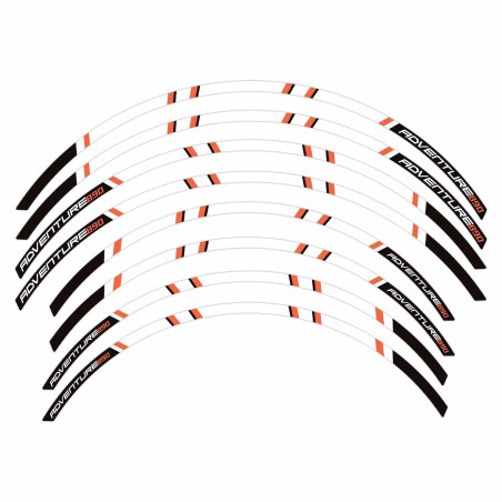 Tiras adhesivas para llantas de moto compatibles con KTM 890 Adventure 2021-23