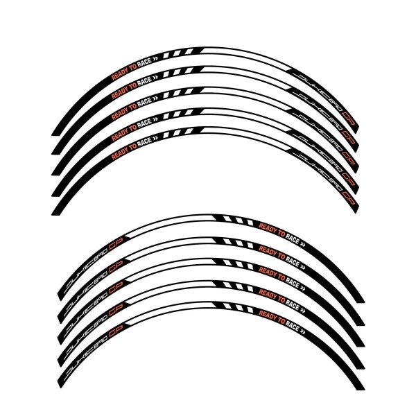 Strisce adesive per cerchi ruote moto compatibili con KTM 890 Duke GP 2022-2023