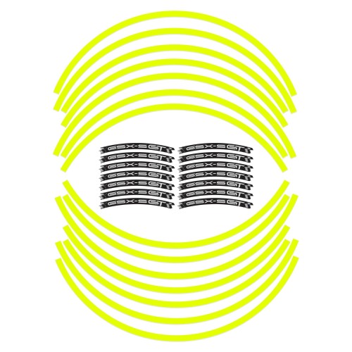 Adhesive Strips for Motorcycle Wheel Rims Compatible With Suzuki GSXS 1000 GT Fluo 2