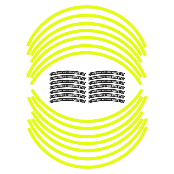 Bandes adhésives pour jantes moto Compatible avec Suzuki GSXS 1000 GT Fluo