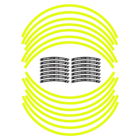 Klebestreifen für Motorradfelgen Kompatibel mit Suzuki GSXS 1000 GT Fluo