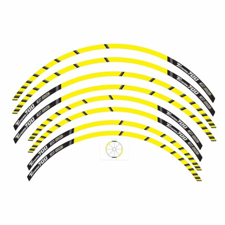 Strisce adesive per ruote cerchi moto compatibili Yamaha Tenere 700 World Raid