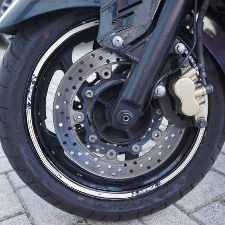 ADHESIVOS Tmax STRIPS para LLANTAS compatibles YAMAHA 500 scooter T MAX 2001-2007