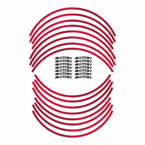 ADHESIVOS Tmax STRIPS para LLANTAS compatibles YAMAHA 500 scooter T MAX 2001-2007