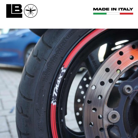 STRISCE ADESIVE Tmax per CERCHI compatibili YAMAHA 500 scooter T MAX 2001-2007