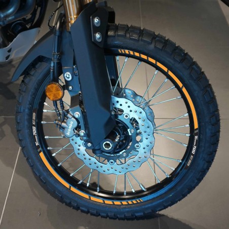 Motorrad Felgenaufkleber Streifen kompatibel mit Yamaha Tenere 700 2023 Tech Kamo