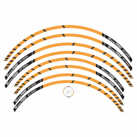 Bandes autocollantes pour jantes moto compatibles avec Yamaha Tenere 700 2023 Tech Kamo