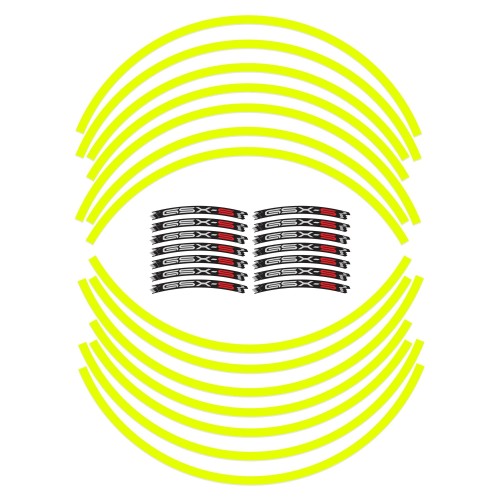 Adhesive Strips for Motorcycle Wheel Rims Compatible With Suzuki GSXS 950-1000 Fluo 2