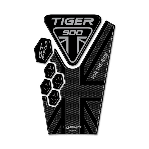 Sticker 3D Tank Guard HIGH compatible with Triumph Tiger 900 GT PRO motorbike 2