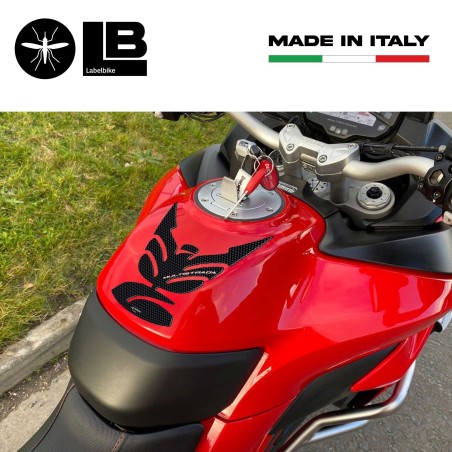 3D CARBON LOOK PANEL GUARD kompatibel MOTO DUCATI MULTISTRADA 1200 2015-2017