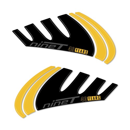 Autocollants 3D Protections latérales de réservoir de moto compatibles avec BMW R nineT 2