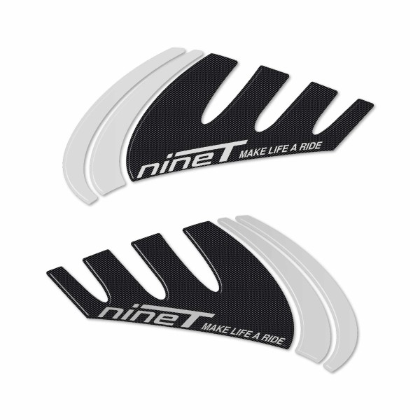 Autocollants 3D Protections latérales de réservoir de moto compatibles avec BMW R nineT