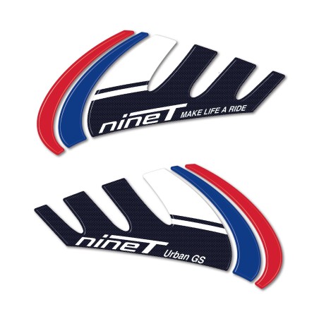 Stickers 3D Motorcycle side tank protectors compatible with BMW R nineT