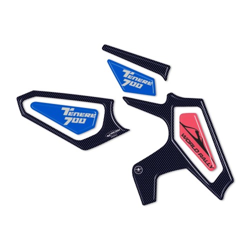 Pegatinas protectoras de talón 3D compatibles con Yamaha Tenere 700 World Rally 2