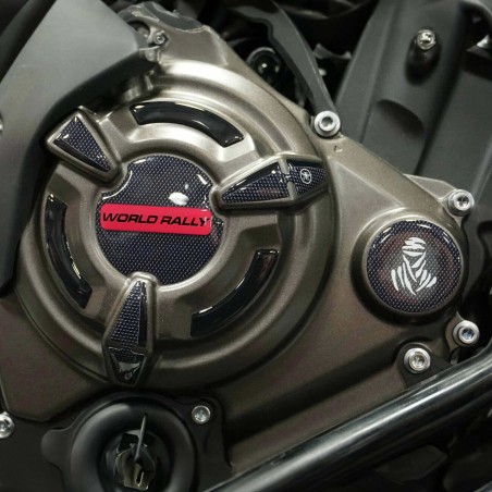 3D-Kurbelgehäuseschutzaufkleber kompatibel mit Yamaha Tenere 700 World Rally