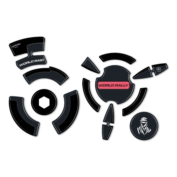 3D crankcase protector stickers compatible with Yamaha Tenere 700 World Rally