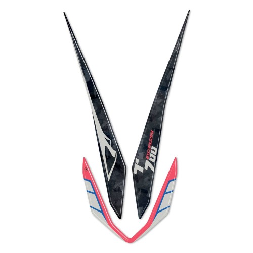 Adesivo 3D Parafango alto moto compatibile con Yamaha Tenere 700 World Rally 2