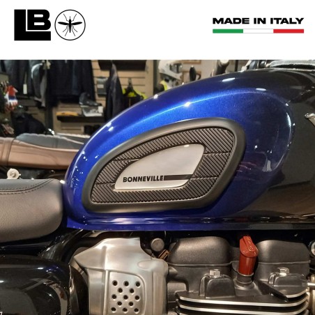 Aufkleber 3D Tank Side Protectors kompatibel mit Triumph Bonneville