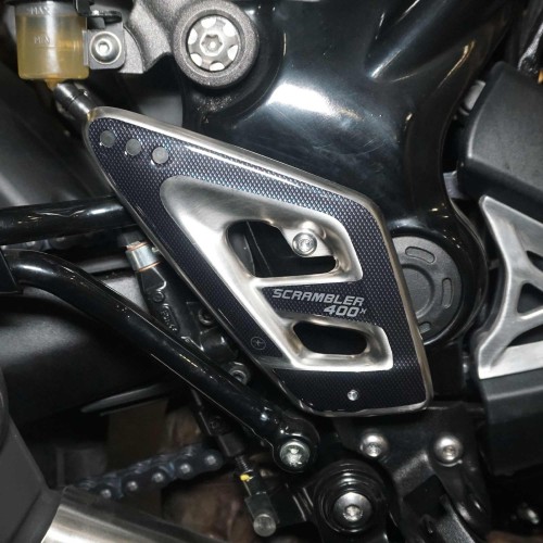 Pegatinas 3D Protectores de talón de moto compatibles con Triumph Scrambler 400 X