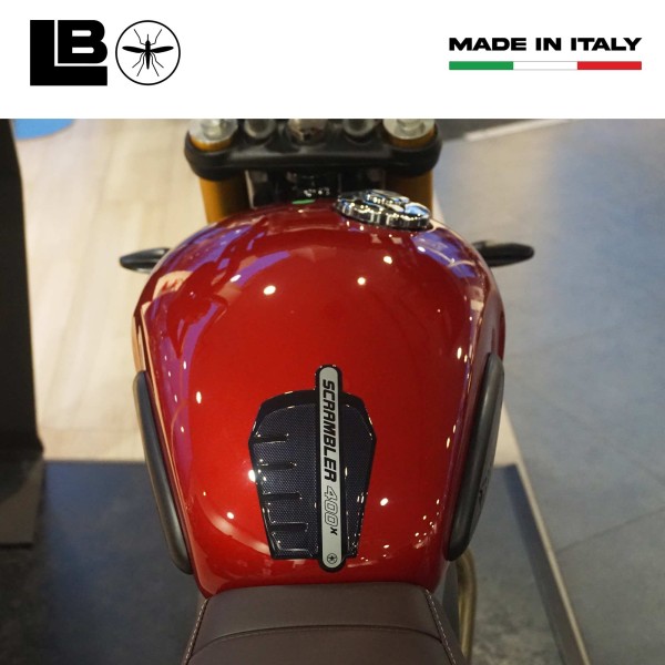 Paraserbatoio Adesivo 3D serbatoio moto compatibile con Triumph Scrambler 400 X