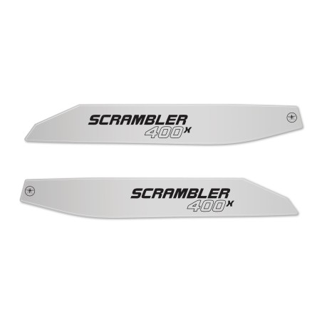 Adesivi 3D Protezioni Paramani moto compatibili con Triumph Scrambler 400 X