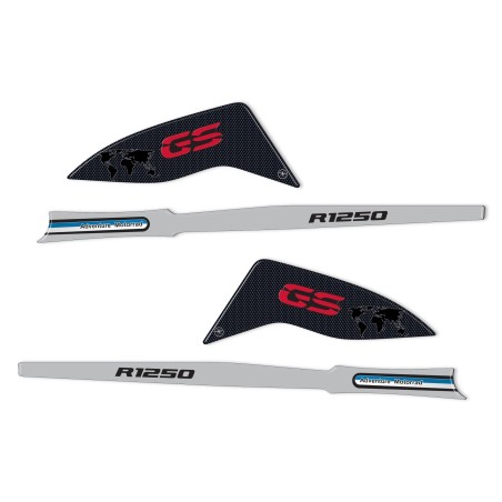 Autocollants 3D pour garde-mains compatibles avec les motos BMW R 1250 GS 2019-2023